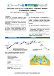 Bulletin n°1 de l'évaluation générale du Contrat pour la Loire et ses Annexes (Volets hydraulique et sédimentaire)