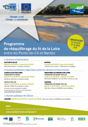 Le programme de rééquilibrage du lit de la Loire en concertation du 30 mars au 29 avril 2018