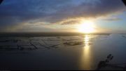 Submersion marine en rive sud de l'estuaire de la Loire, par coefficient de marée de 104