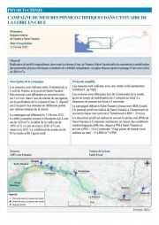 Réalisation de profils hydrologiques en crue