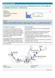 Réalisation de profils hydrologiques en début d'étiage et vives eaux