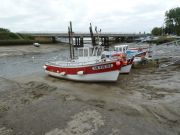 Port de Méan sur le Brivet, dernier affluent de la Loire joignant la Brière à la Loire