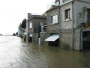 La Loire en crue à Ingrandes