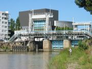 Ecluse Saint-Félix à la jonction entre la Loire et l'Erdre