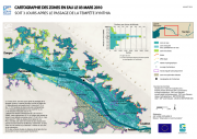 Zones en eau le 03 mars 2010 soit 3 jours après le passage de la tempête Xynthia