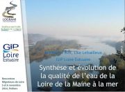 Oxyg&egrave;ne dissous de l&rsquo;estuaire de la Loire